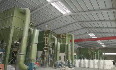 Calcium carbonate ring roller mill production line